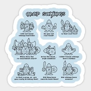 Members of Public Sayings Sticker